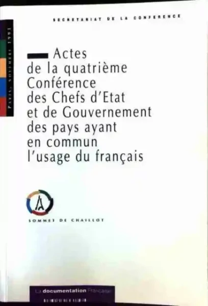 Actes de la quatrième Conférence des Chefs d'Etat et de Gouvernement des pays ayant en commun l'usage du français - Click to enlarge picture.